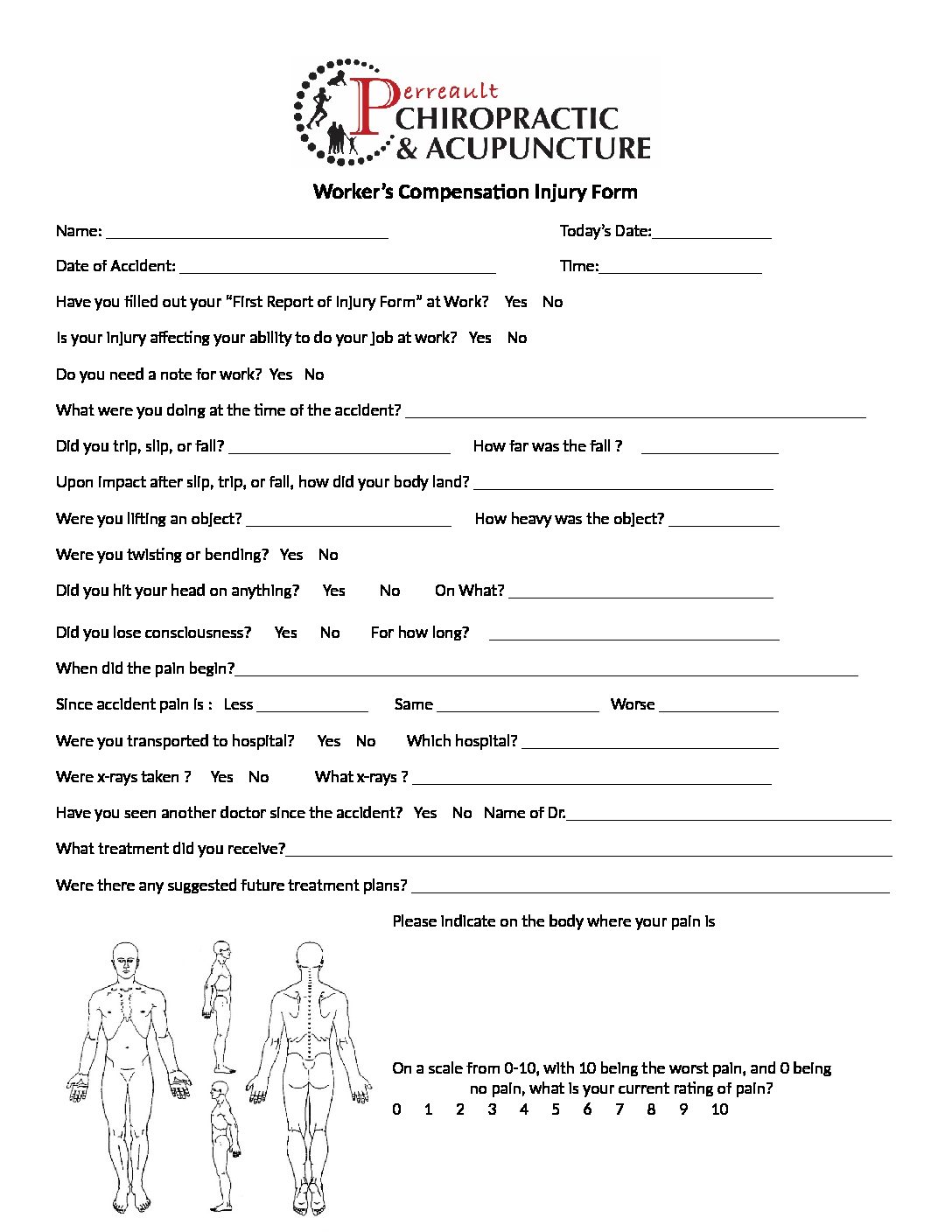 WC Injury Form