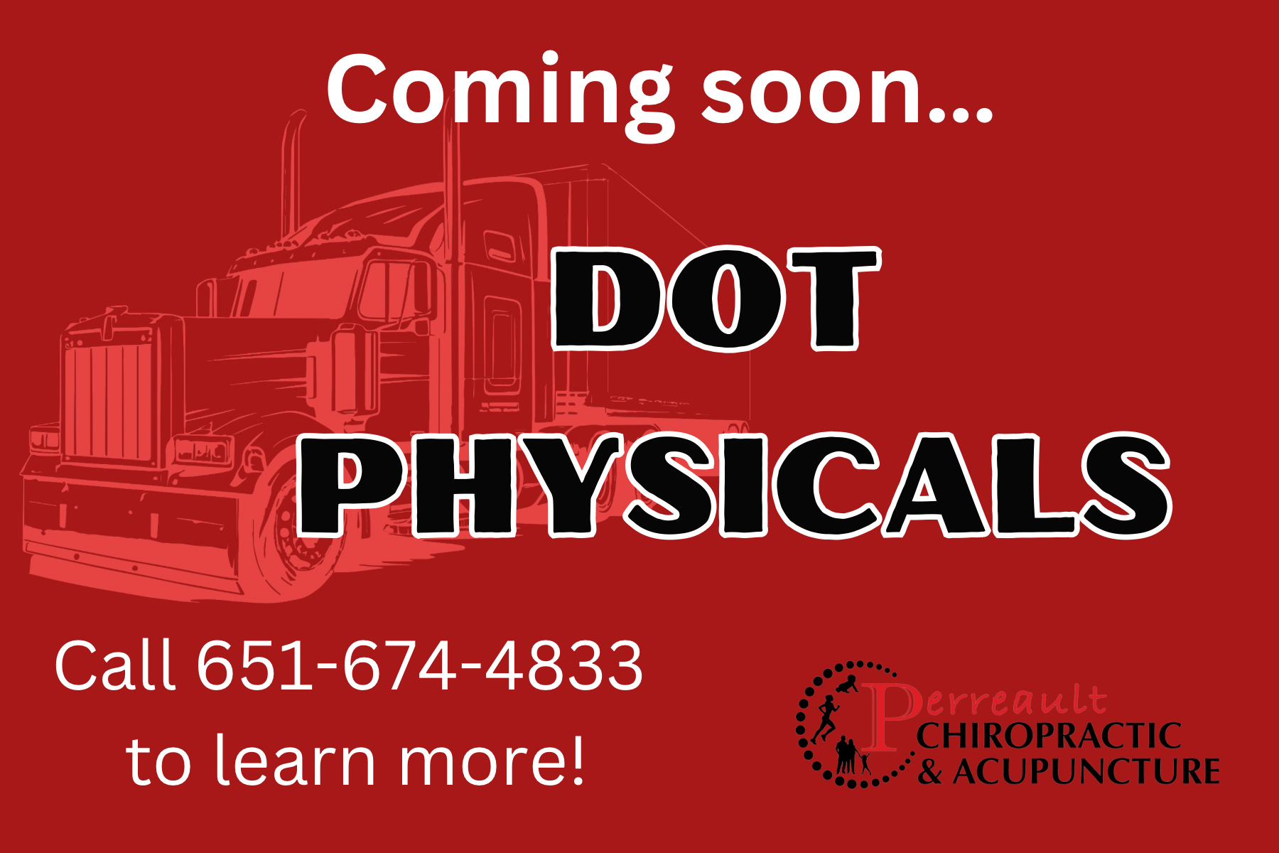 Now Offering DOT Physicals